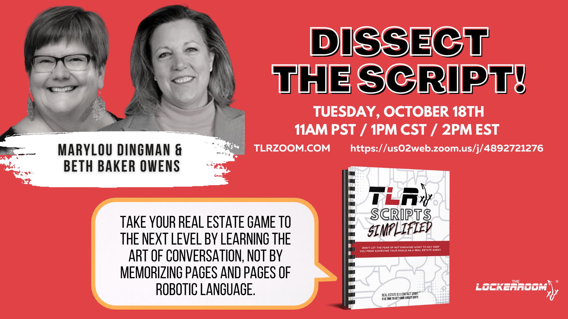 
TLR: DISSECT THE SCRIPT! AGENT EDITION